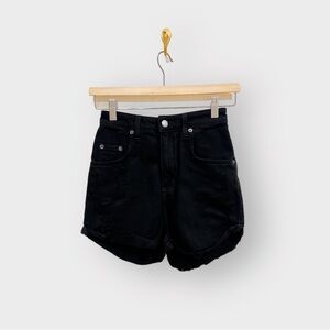 CARMAR Black Distressed Shorts (Sz 25)